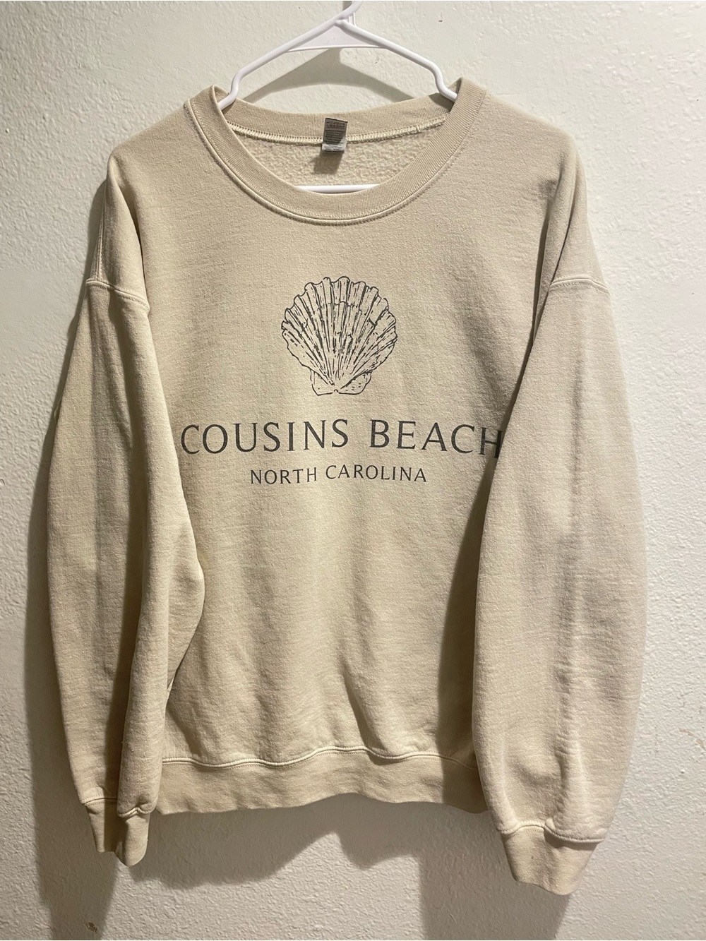 Cousins Beach North Carolina Cream Crewneck Sweater TSITP ☀️